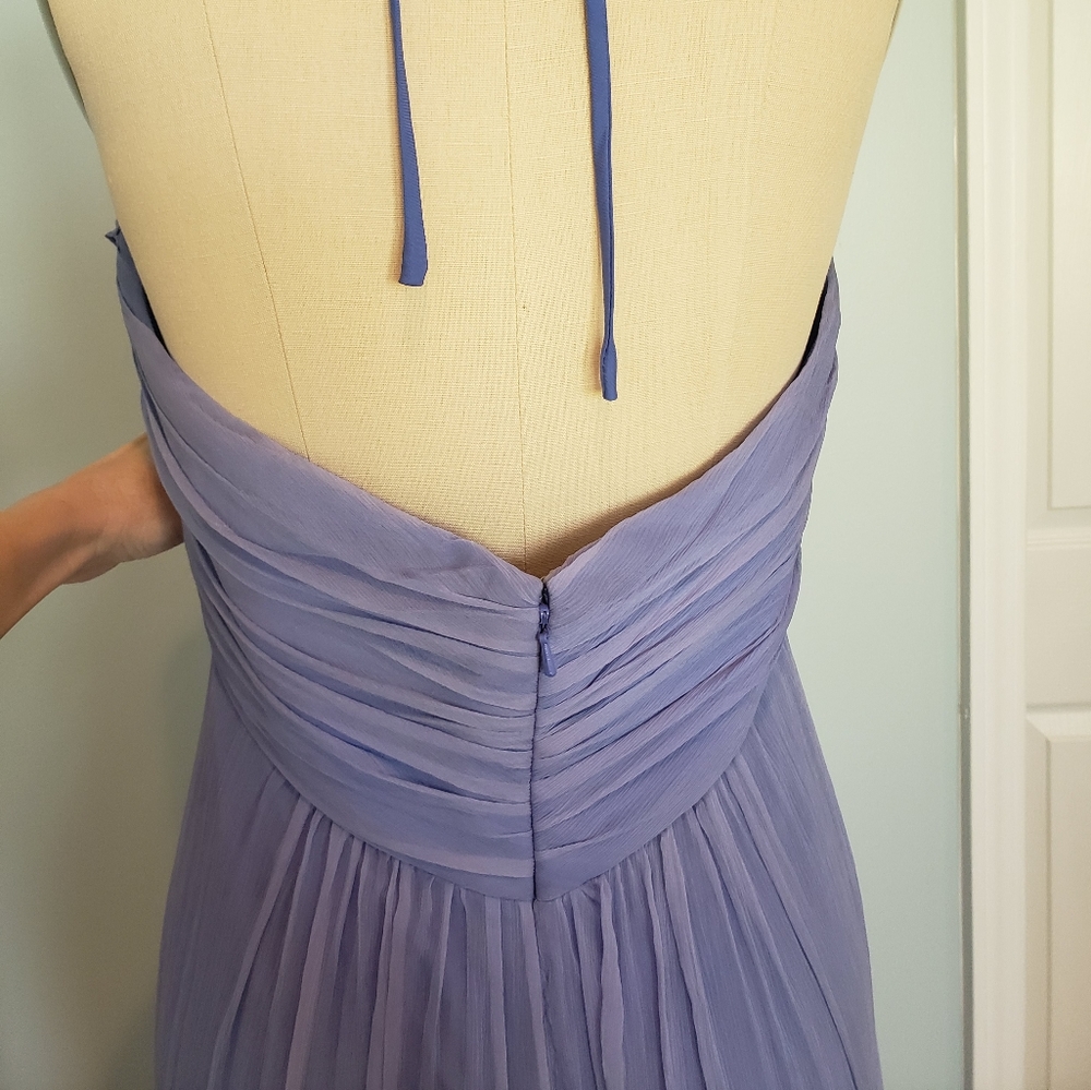 NWT Amsale Silk Dress, style G425C, Hydrangea, 14 - Picture 11 of 16